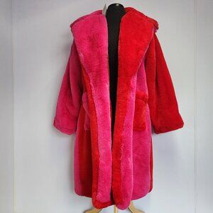 FashionNova SHH Money faux fur red/ pink [size 1XL] [NewWithTags]